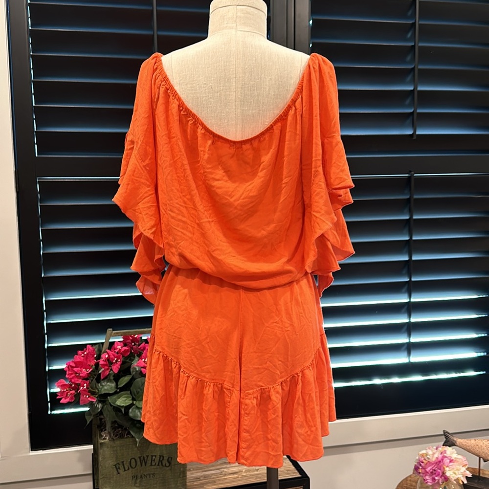 VENUS Orange Off-Shoulder Swim Coverup - Picture 3 of 3